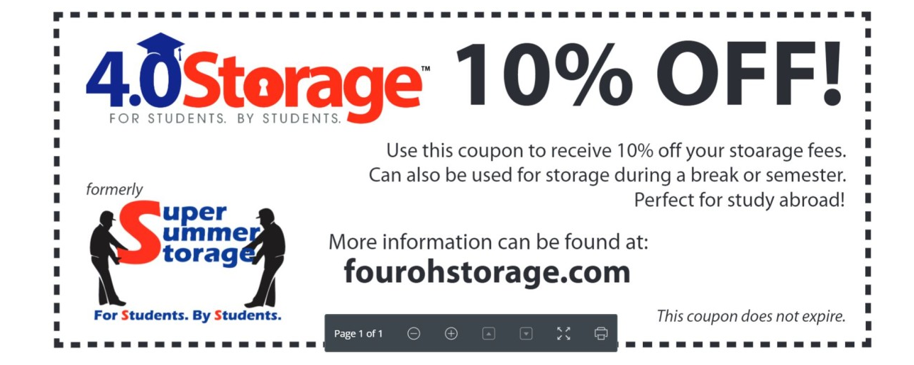 storage coupon